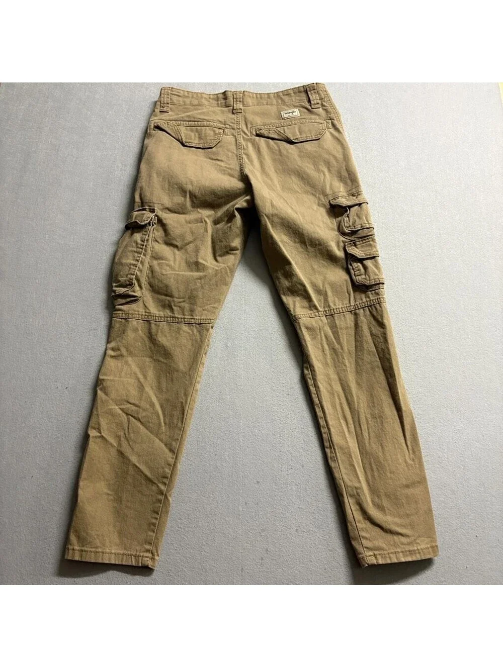 Wrangler Cargo Pants Mens 30x30 Brown Regular Taper Stretch Cotton Utility Work